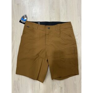 KUHL RENEGADE Teak 10" Inseam Stretch Performance Work Outdoor Shorts Sz 36